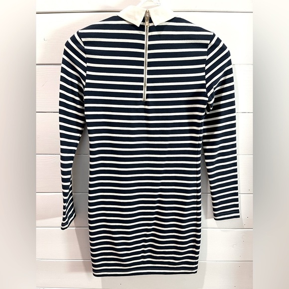 LACOSTE - Navy & White Striped Dress - Size S - Picture 9 of 10